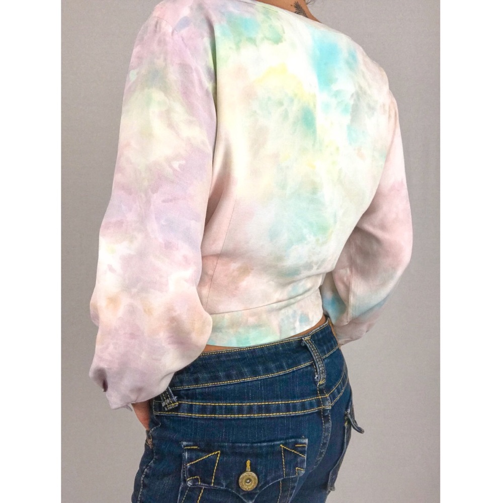 Vintage 💫 Hand-Dyed Blouse in Dreaming - Picture 3 of 15